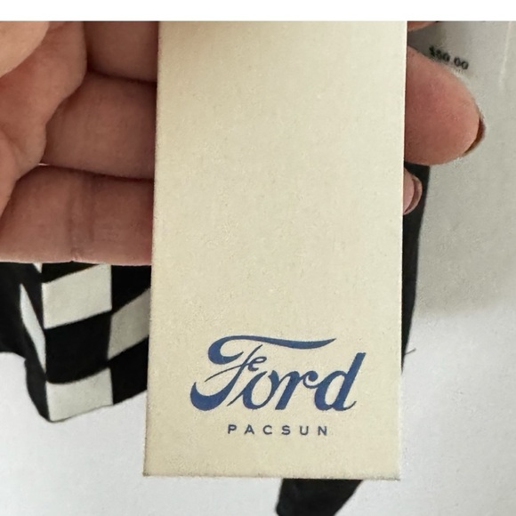 FORD Checkered Men's short sleeve  Shirt authentic size XL pacsun - Picture 11 of 14